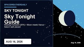 Sky Tonight Moon Planets Meteor Showers Bright Stars Aug 16 2026