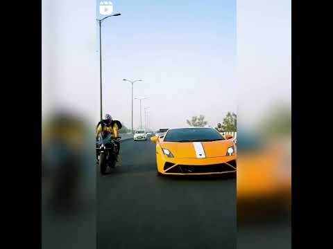 Lamborghini vs Kawasaki Ninja h2