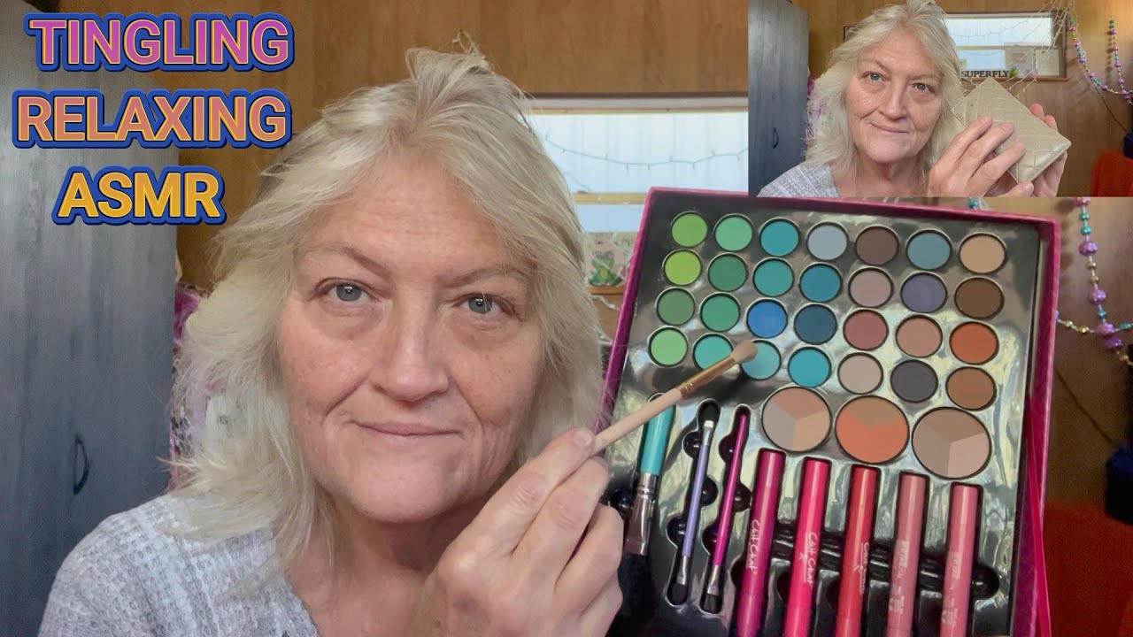 ASMR/Очень покалывает и расслабляет во время нанесения макияжа!