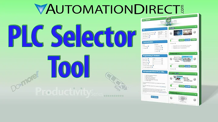 PLC Hardware Selector Tool: Control Systems Selection Made Easy at AutomationDirect
