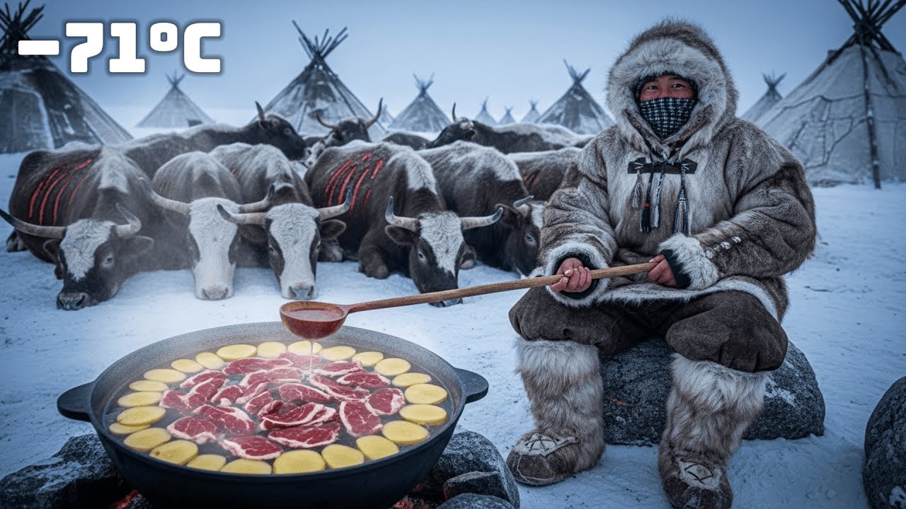 Surviving –71°C: Cooking Bison Meat to Sustain a Yakutia Village Throughout the Harsh Winter