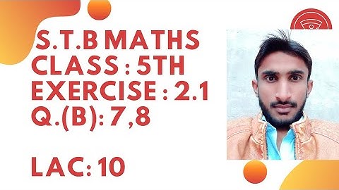 Test Preparation S.T.B Math Class 5th H.C.F Q.(B): 7 & 8 Following by Division Method video 2022