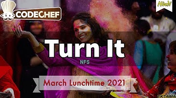 Turn It [NFS] : March Lunchtime 2021 Division 3 | Hindi Video Editorial