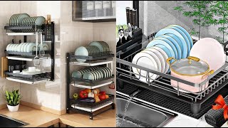 Top kitchen dish drying rack