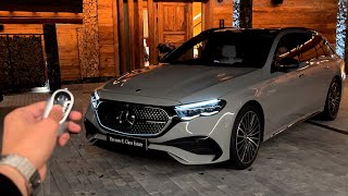 2024 Mercedes E Class AMG Estate | NIGHT Review Interior Exterior Sound