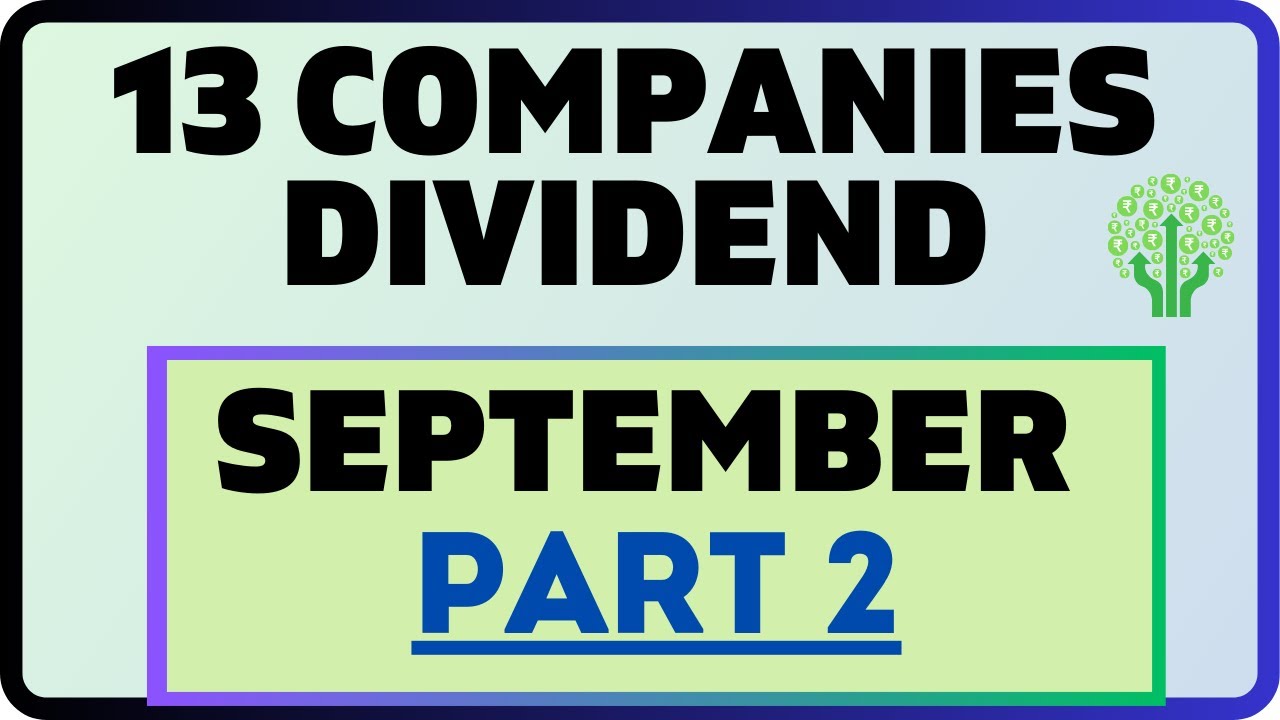 Part 2: September month dividend | Final dividend list in september 2025
