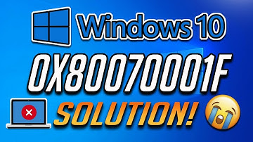 How to Fix Windows Update Error 0x80070001f in Windows 10 [Tutorial] 2025