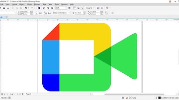 How to Make a Google Meet Logo in Corel Draw. Google Meet Logo कैसे बनाएं।