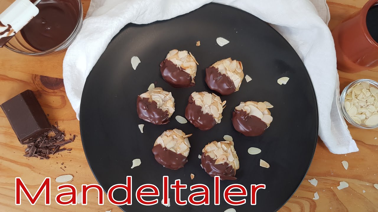 Mandeltaler = einfache Mandelhörnchen | Marzipangebäck | einfach und ...