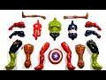 Hulk smash captain America iron-man siren head assemble toys video 