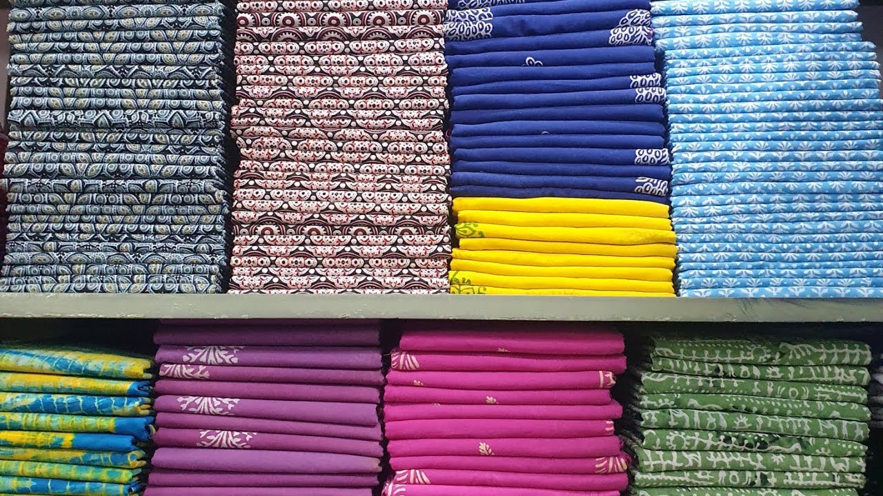 Jaipur cotton sarees | bagru handblock printed sarees | by silk cotton handicrafts