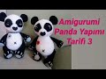 Amigurumi Panda Yapımı Tarifi Anlatımı 3 (El, Kol, Ayak, Bacak, Tırnak Yapımı)
