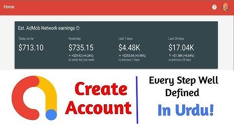 How To Create Google AdMob Account and Earn Money From Apps Tutorial in Urdu/Hindi