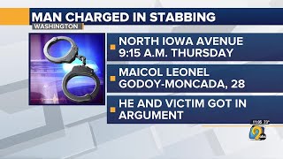 Man charged in Washington stabbing