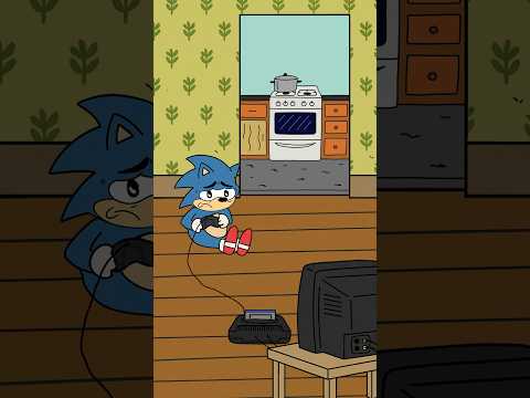 Когда играешь, а вокруг какая-то суета… #retrogaming #sonic #sega