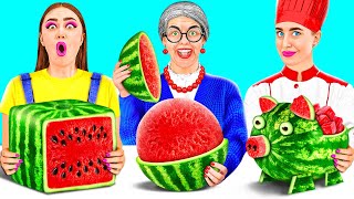 Me vs. Grandma: Cooking Challenge | Simple Secret Hacks and Gadgets from TeenTeam Challenge
