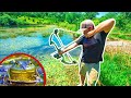 BOWFISHING for GIANT BULLFROGS!!! (Catch Clean Cook)