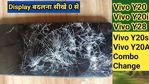 How to change replace Vivo Y20 Display Unit Combo Panel