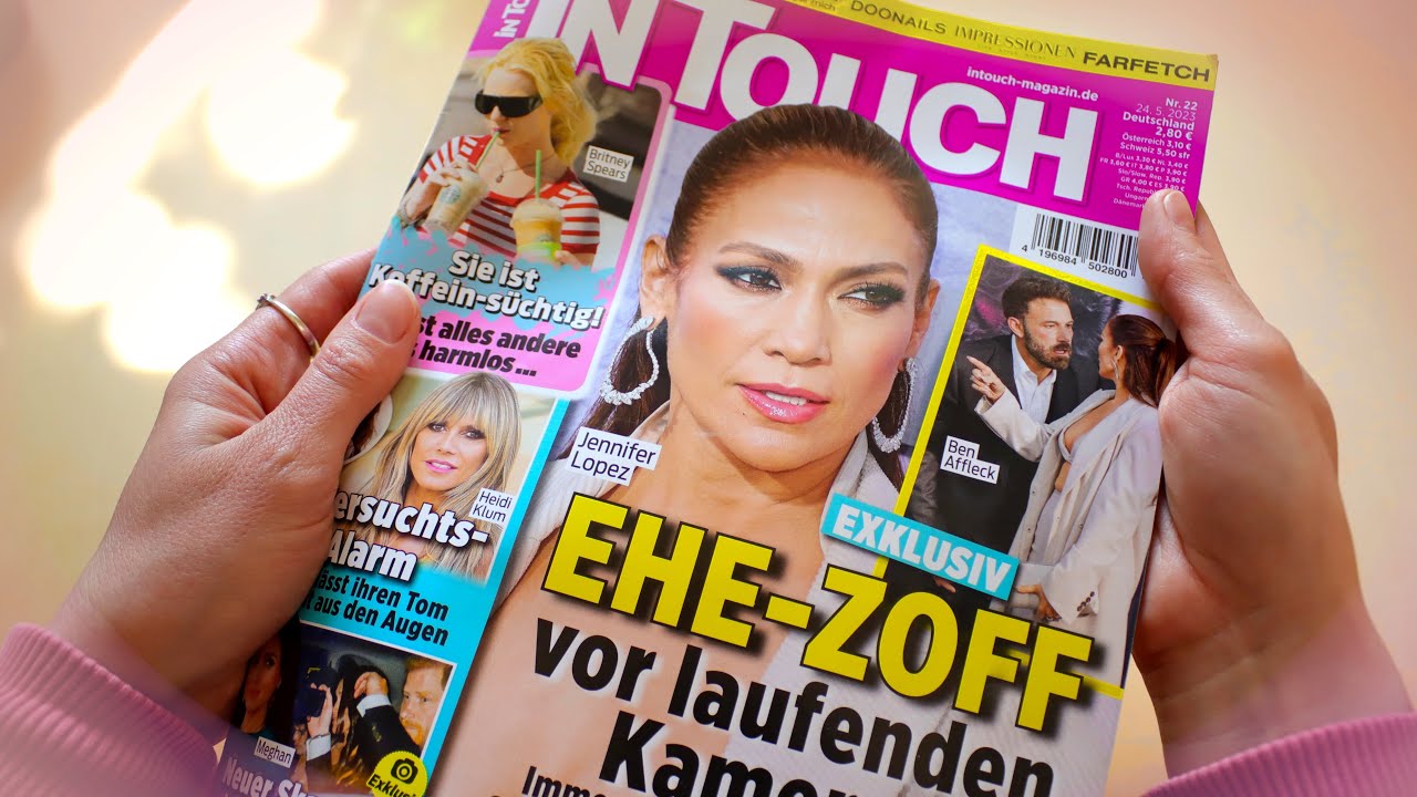 ASMR IN TOUCH MAGAZIN 💐 MAI 2023 | PAPER SOUNDS, PAGE TURNING, TRACING, BRUSHING | GEFLÜSTERT