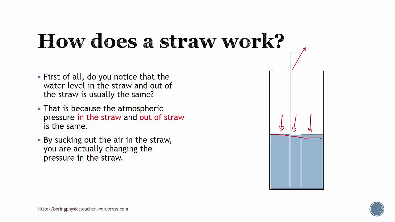how do straw works and how do barometer measure atmospheric pressure how pressure works
