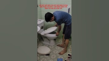 Lắp đặt nắp bồn cầu hút mùi Minh Vương #napboncau#khumuivesinh #napboncauhutmui #muivesinh #boncau