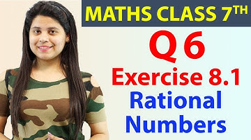Q 6(i to vii), Ex 8.1 - Rational Numbers - Chapter 8, Maths Class 7th - NCERT, CBSE- 2024-25