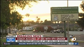 This is the second instructor arrested at mar vista high school week.
◂ san diego's news source - 10news, kgtv, delivers latest breaking
news, weath...