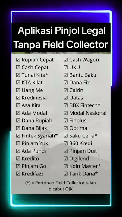 Update Terbaru Daftar Pinjol Legal Tanpa DC Lapangan #gagalbayarpinjol #galbaypinjol