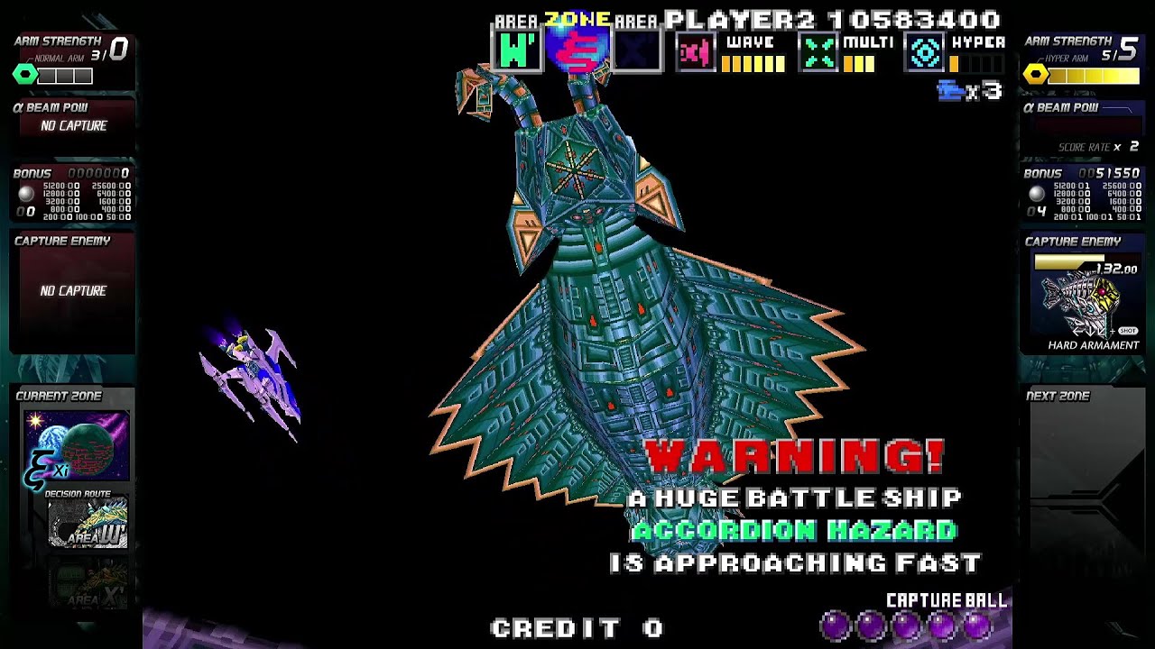 Gダライアス HD（Switch）α-β-ε-ι-ξ A-C-I-Q-W ' 25/09/19 【リプレイ
