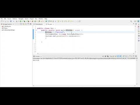 How To Reverse a String By Using StringBuffer Method