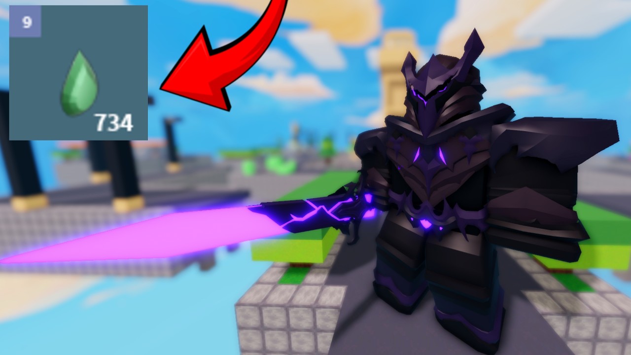 Void Knight + Eldertree + 734 Emerald COMBO LOL (Roblox Bedwars)