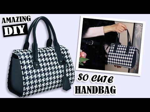 FANTASTIC DIY PURSE BAG POPULAR PRINT // Zipper Handbag Tutorial Fashion Design