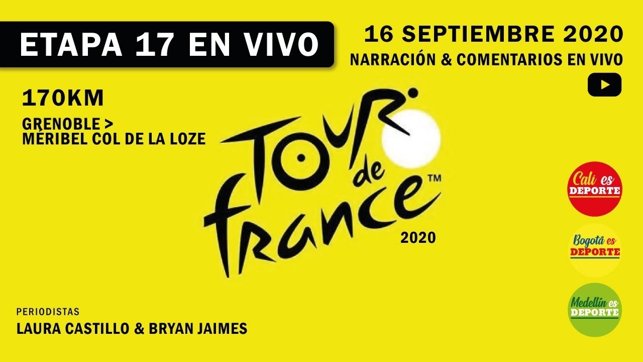 TOUR DE FRANCIA 2020 🚴‍♀️ 🔥 EN VIVO - Etapa 17 - YouTube