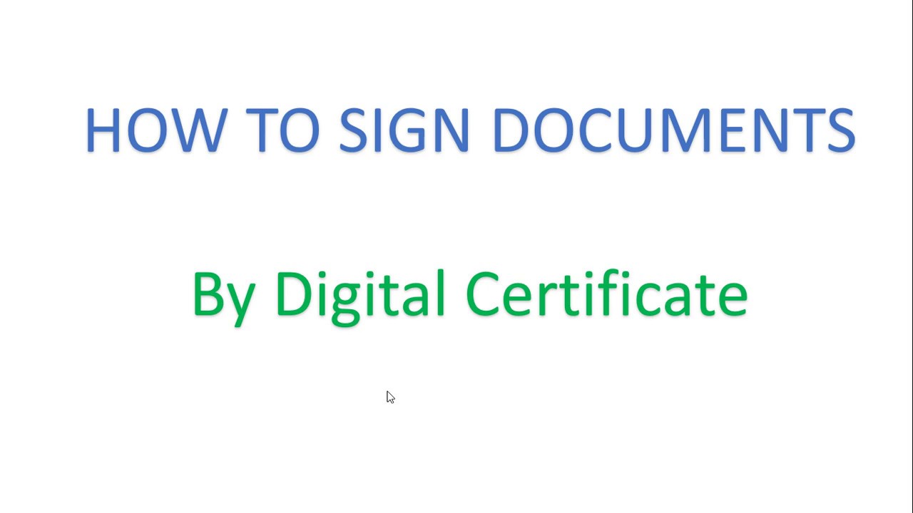 How To Sign Pdf With Dsc
