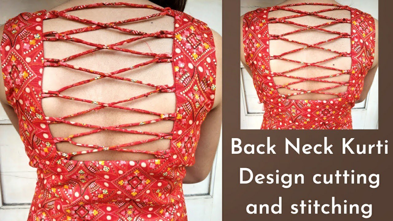 Back neck designs with dori/latkan for dresses... - YouTube