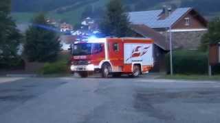 Schauübung Verkehrsunfall Feuerwehr Gleißenberg