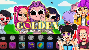 GOLDEN in SPRUNKI mod / K-Pop Demon Hunters Version 4 (Parody)