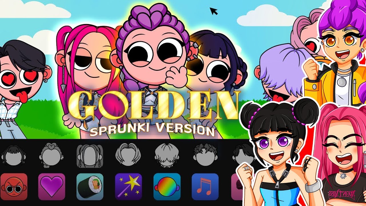 GOLDEN in SPRUNKI mod / K-Pop Demon Hunters Version 4 (Parody)