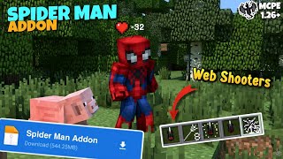 Spider Man Addon For Minecraft Pe 1.26+ | Best Minecraft Addon ❣️ screenshot 5