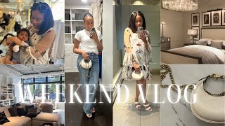 WEEKEND VLOG | REALISTIC GET READY WITH ME AS A NEW MOM | CB2 | RH | HOME GOODS | SUMMER CLEANING