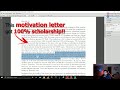 How to write successful motivation letter for PhD?