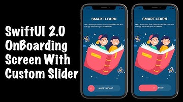 SwiftUI OnBoarding Screen With Custom Slider - SwiftUI 2.0 Tutorials