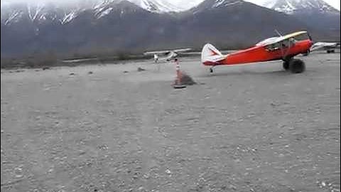 Alaska super cub 10 foot landing 10 foot take off