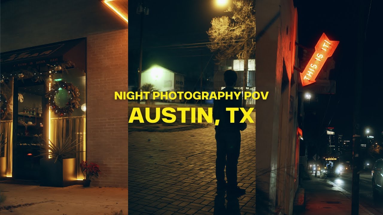 Night Photography POV in Austin TX | Lumix S5II + Canon FD 35mm f/2 (4K)