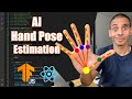 Real Time AI HAND POSE Estimation with Javascript, Tensorflow.JS and React.JS