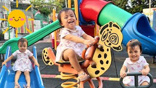 Main Perosotan, Main Ayunan, Main Jungkat Jungkit di Taman Bermain