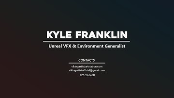 UE4 Visual Effect/Environment Generalist Showreel