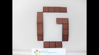 Make Minecraft Letter G With Paper Grid Youtube