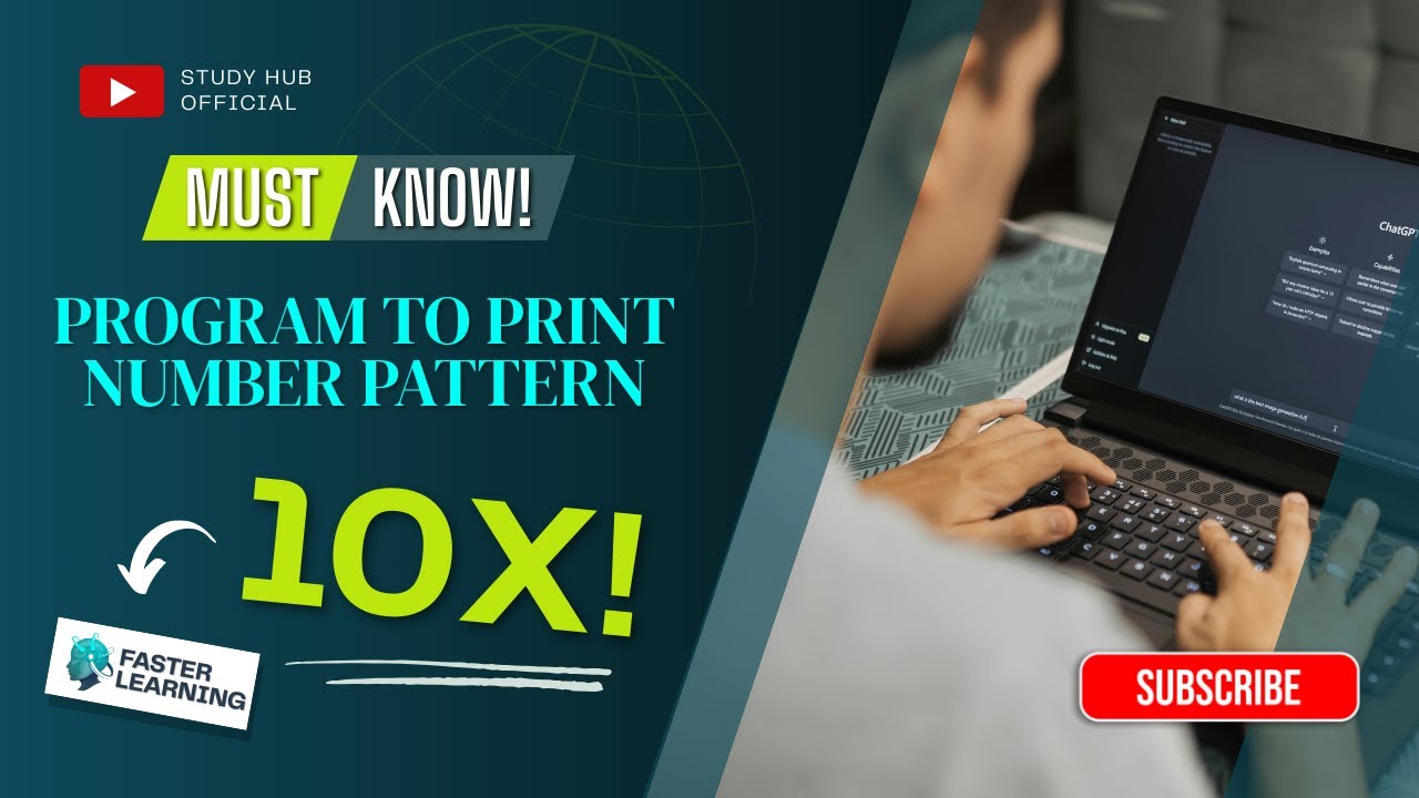 C Program to Print Number Pattern