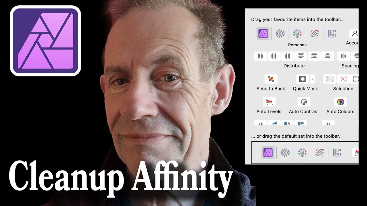Cleanup Your TOOLBAR In Affinity Photo - YouTube